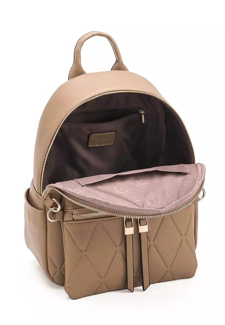 GYKACO KIMA Khaki - Tas Ransel Wanita - Fashion Backpack (IMPORT)