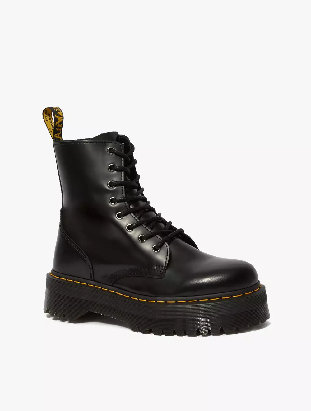 Jual Dr. Martens Jadon 8 I Zip Unisex Boots - Black Polished Original ...