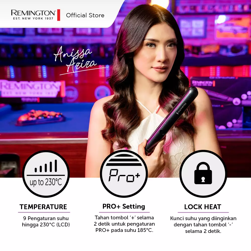 Remington Catokan Pelurus Rambut Illusion Straightener S7801-ID