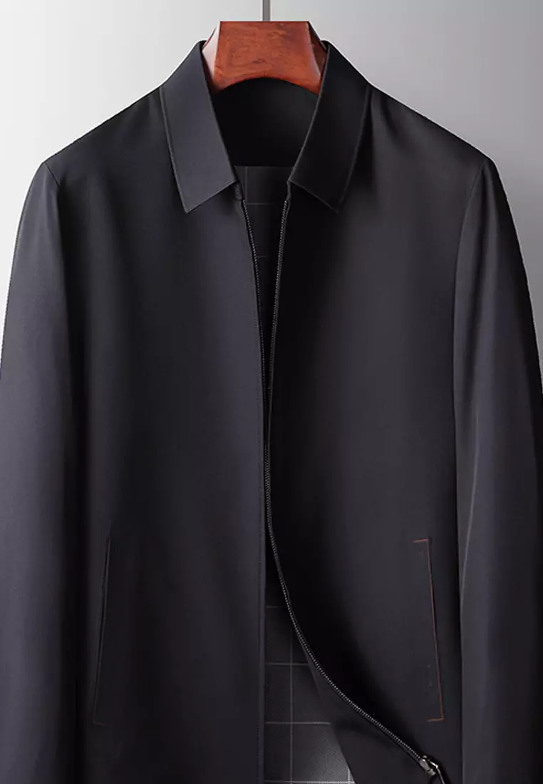 Lapel Workwear Zipper Jacket WK-FT8868