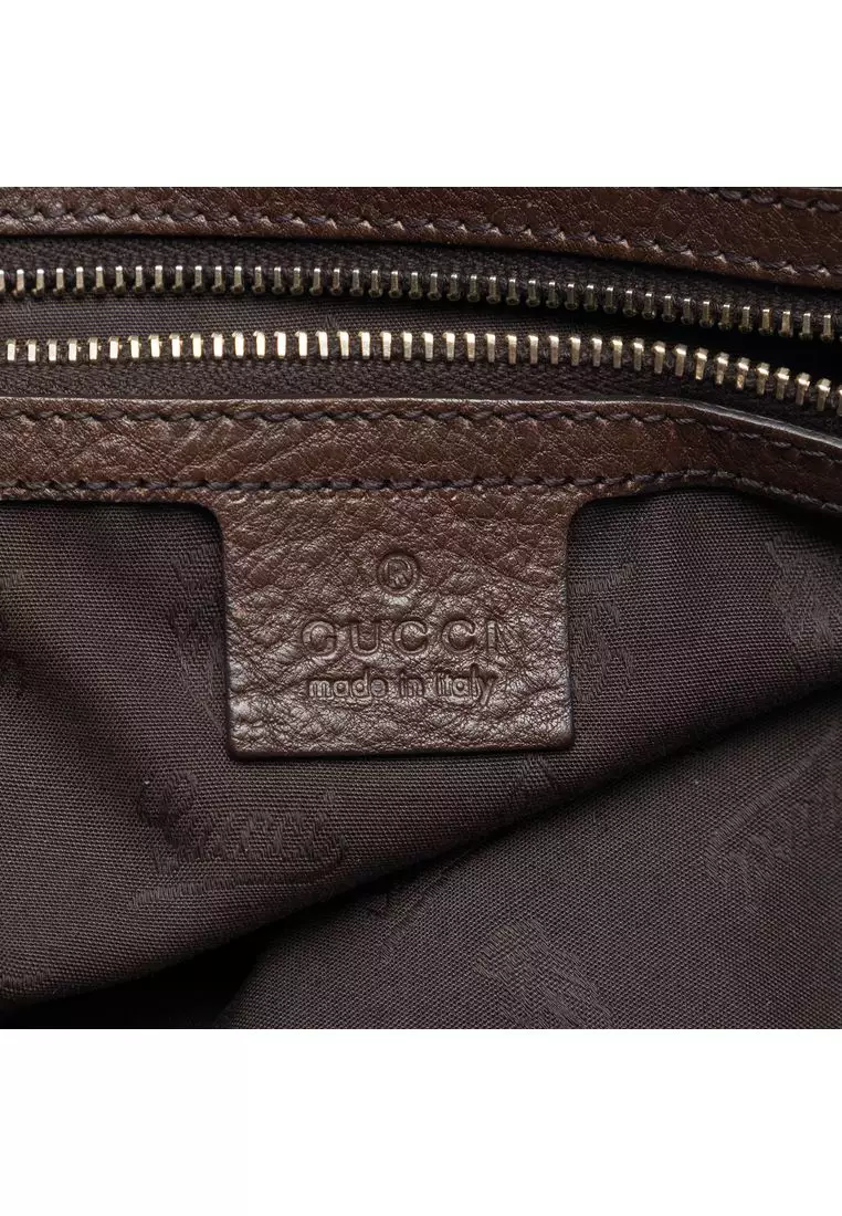 Pre-Loved Gucci Large Gg Canvas Gg Charm Tote
