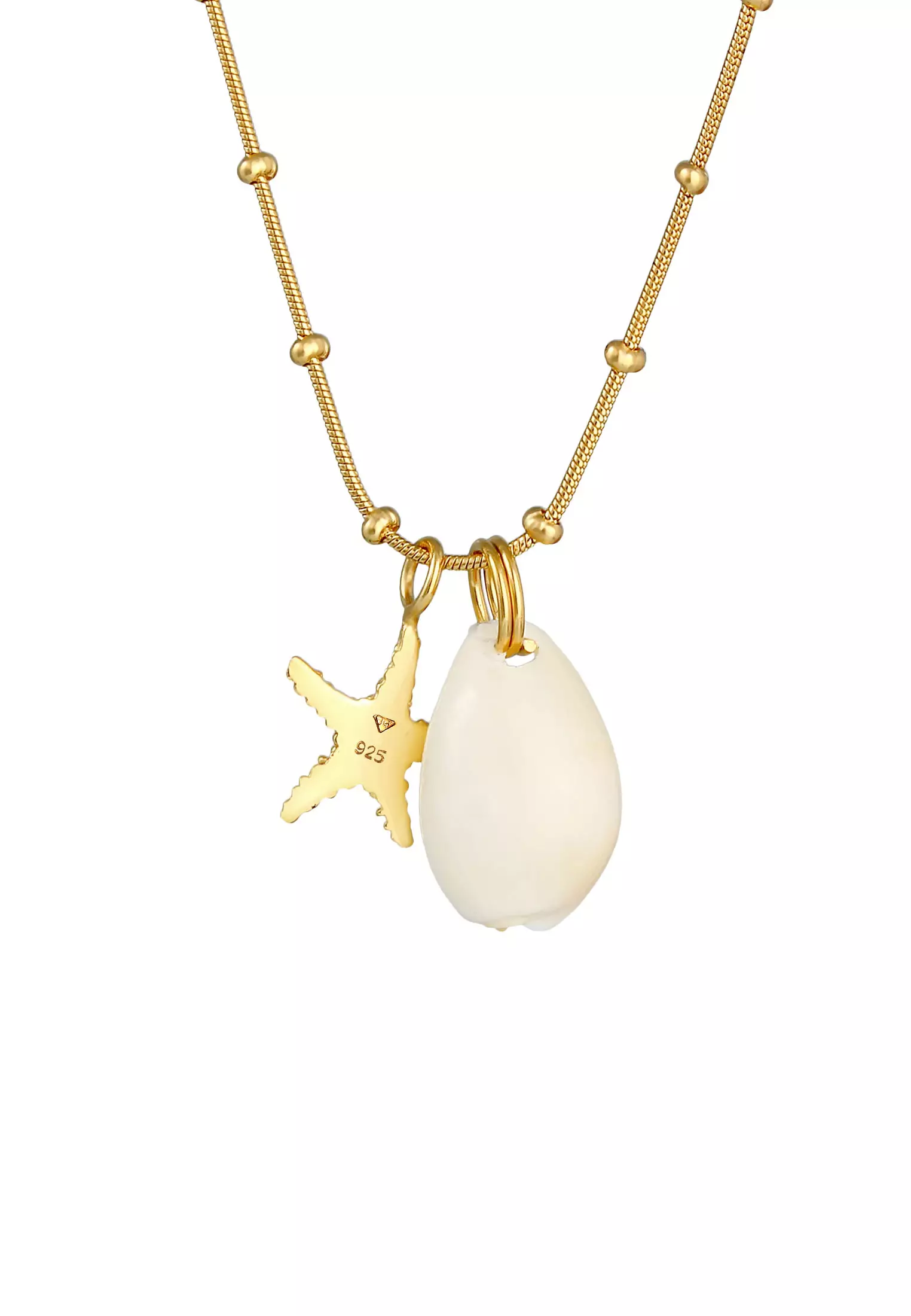 项链贝壳杉贝壳海星夏季潮流镀金