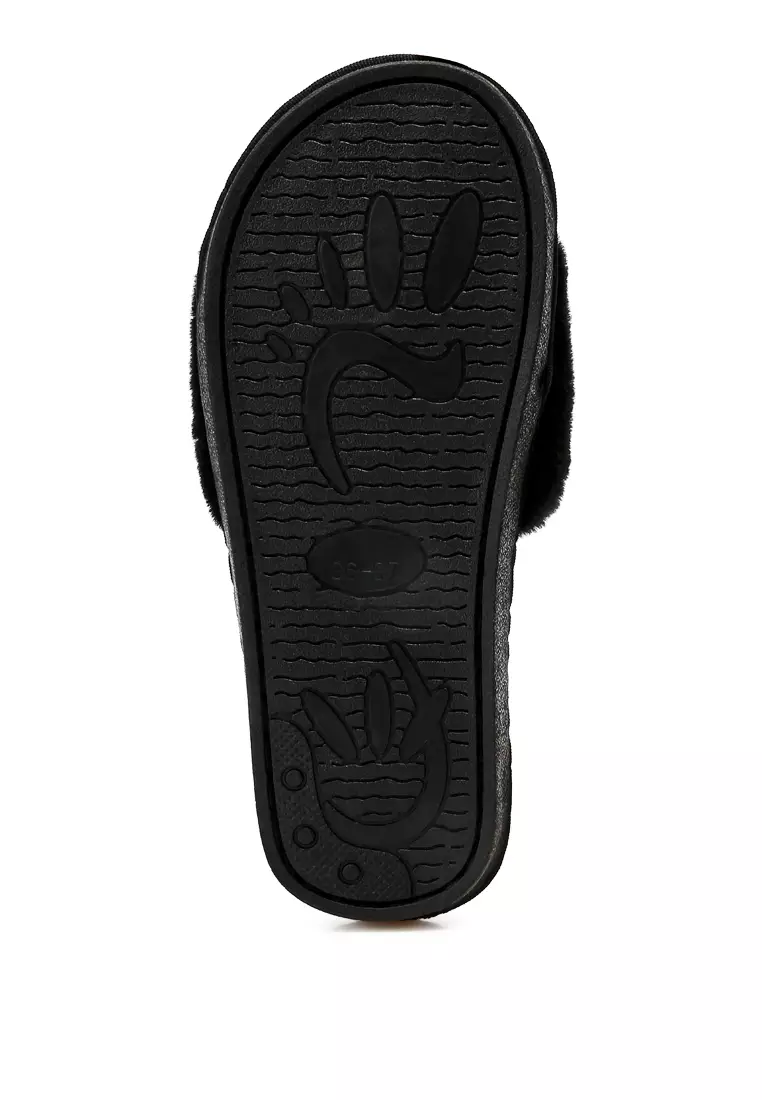 Slider Bulu Warna Hitam