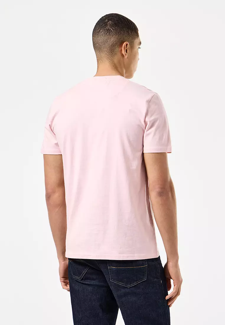 MENS PALE BLUSH SMILE GRAPHIC TEE