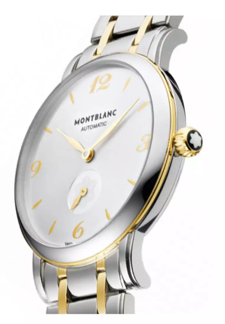 MONTBLANC 珍珠貝母面盤自動機械表 34mm 107913