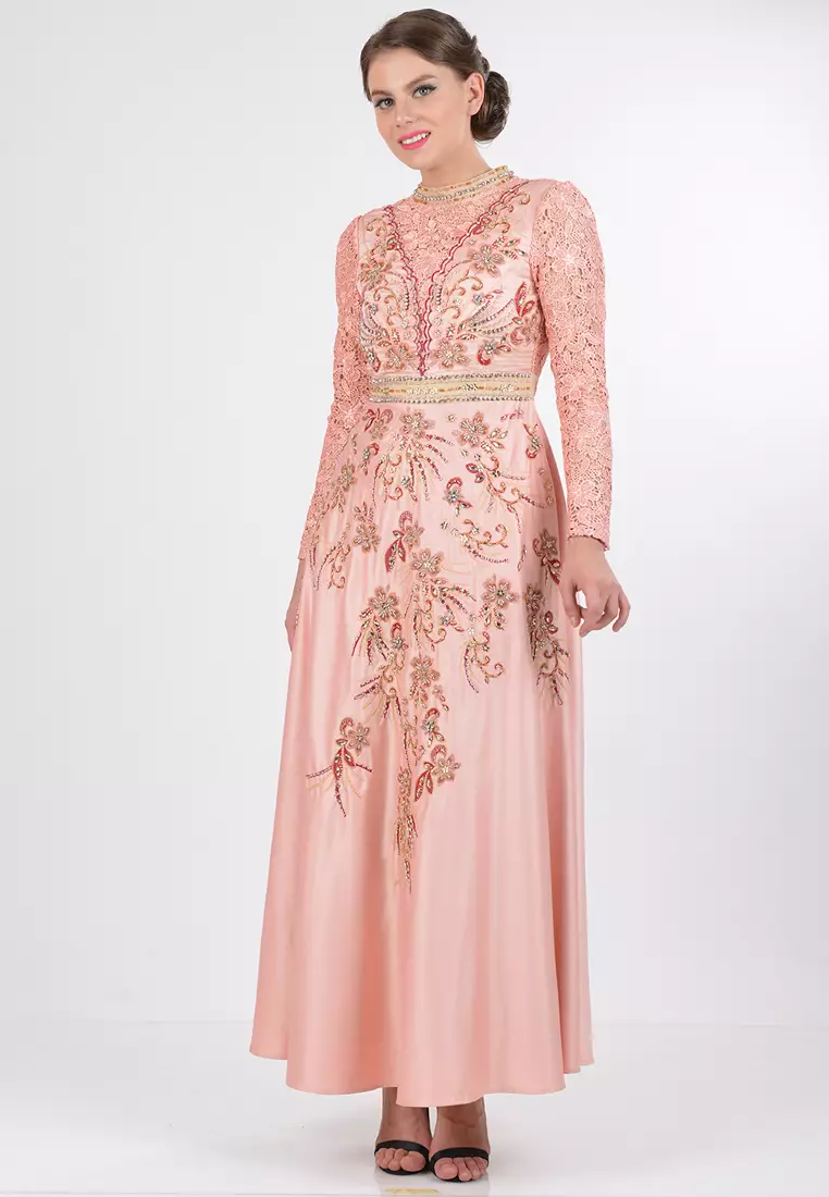 Bibiq Gamis Brokat Satin