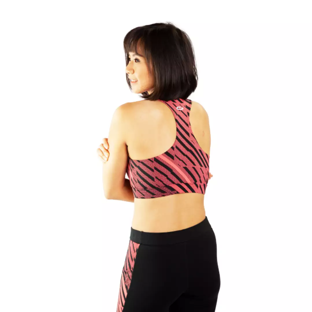 Bra Olahraga Wanita  Sport Bra Racer Back Print