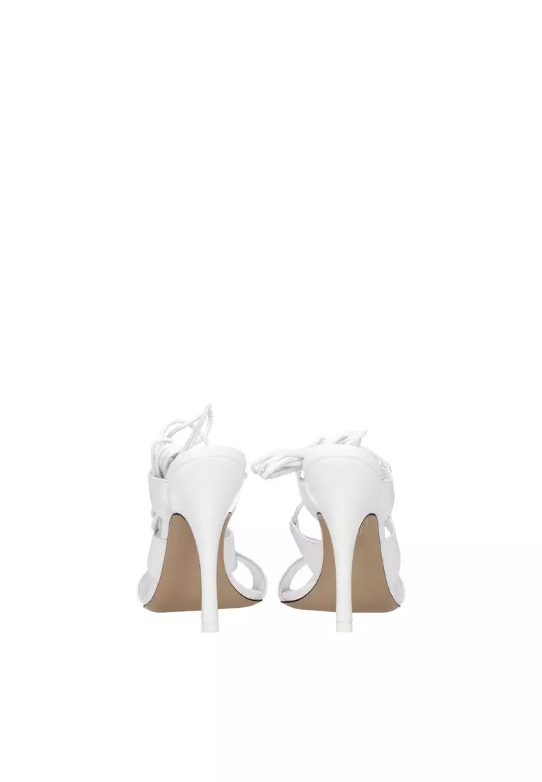 【the attico・アティコ】 SANDALS サンダル・ミュール THE ATTICO High Heel Leather Sandals with Self Tie 2025