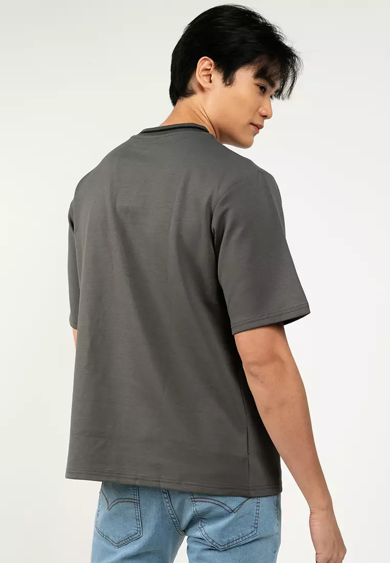 Easy Crew Embroidery Oversized Tee