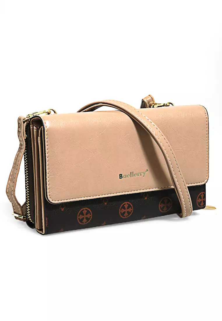 Dompet Wanita Model Panjang Long Wallet With Strap Handle Material Leather ORIGINAL