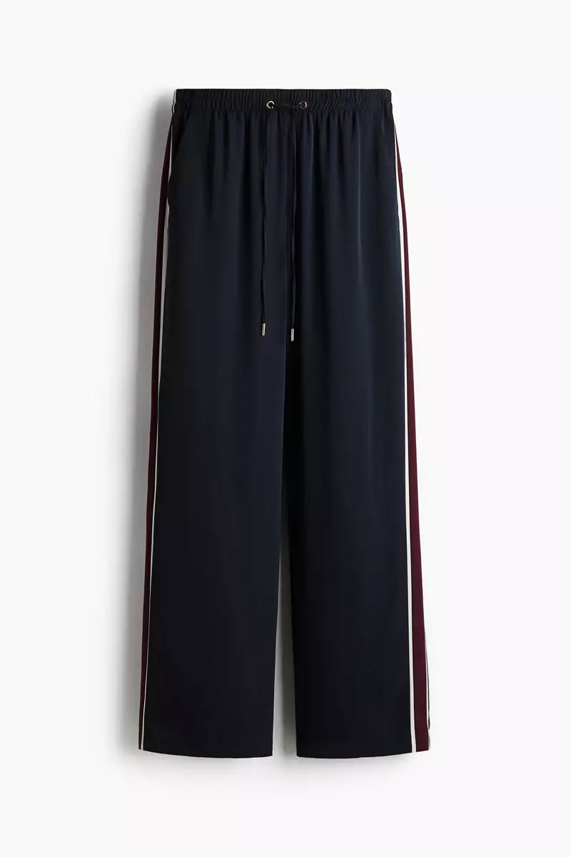 Side-striped track pants