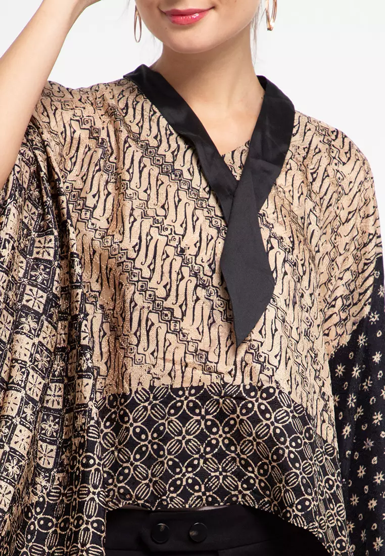 Blouse Lowo Crop Dasi Slv-Shawl