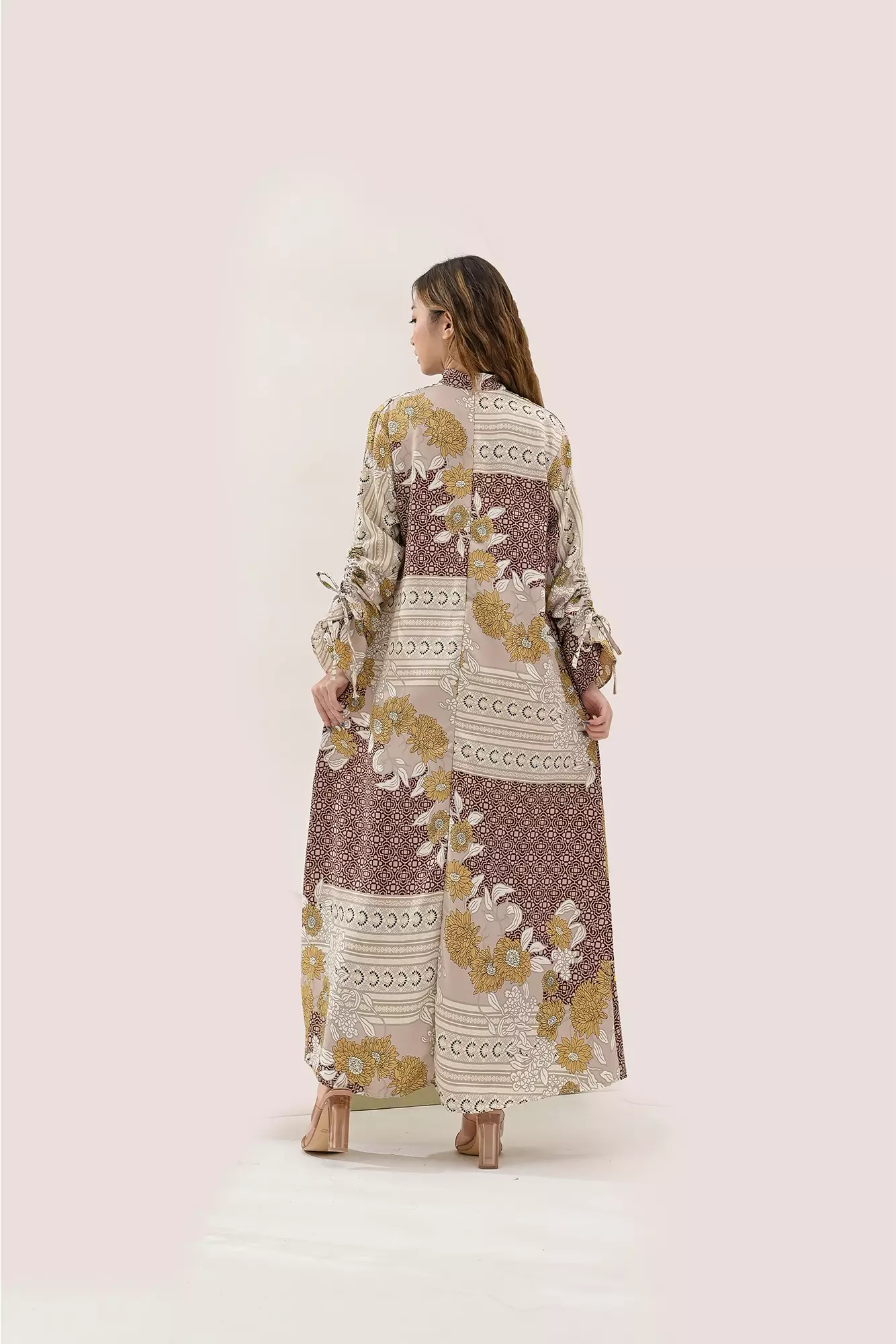 Rabeena by Mayonette Ashana Long Dress - Dress Wanita Terbaru Modest Wear- Mocca