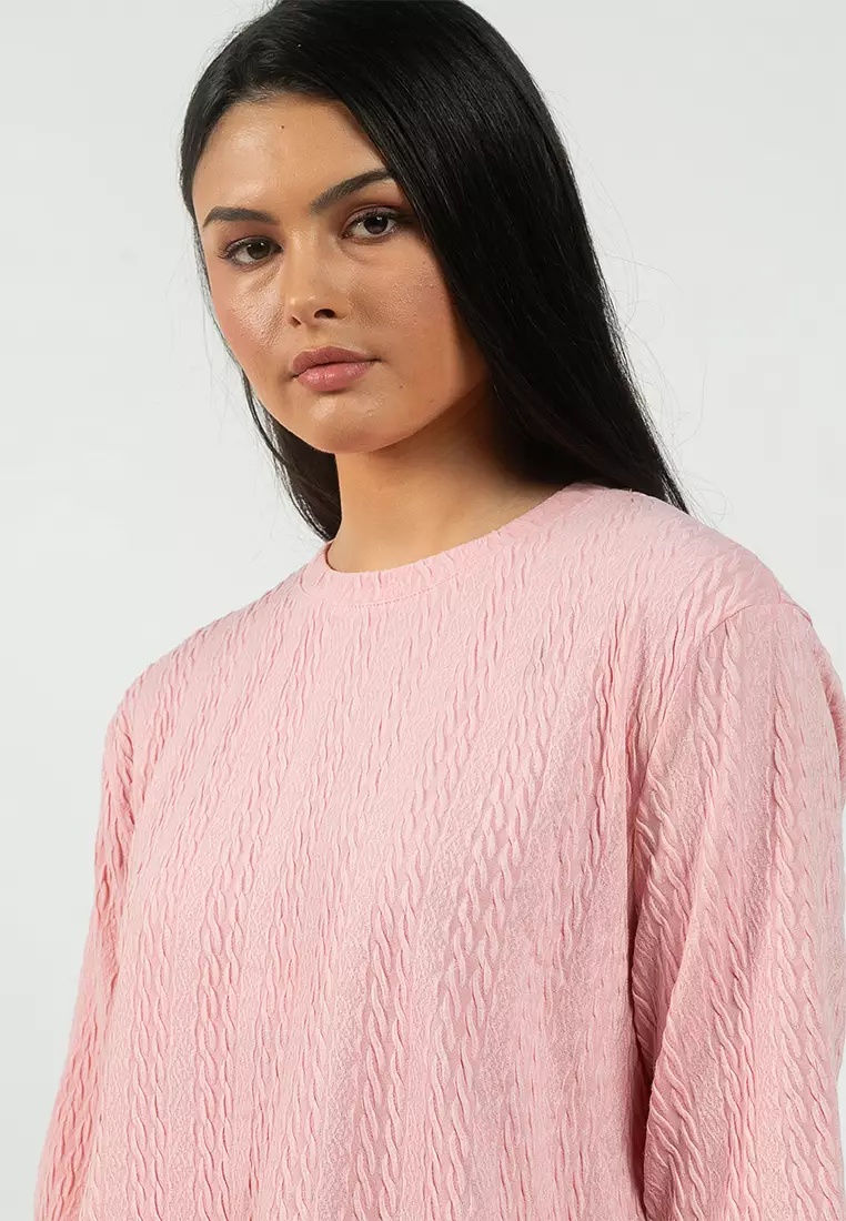 Relaxed Top And Wide-Leg Pants Set