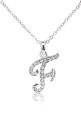 SO SEOUL silver My Personalised Initial Letter Necklace - F A4C2DAC661DC5DGS_1