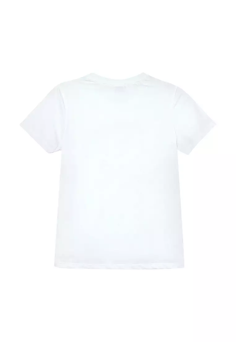 Ladies White Graphic T-shirt "Delicate Wonder"