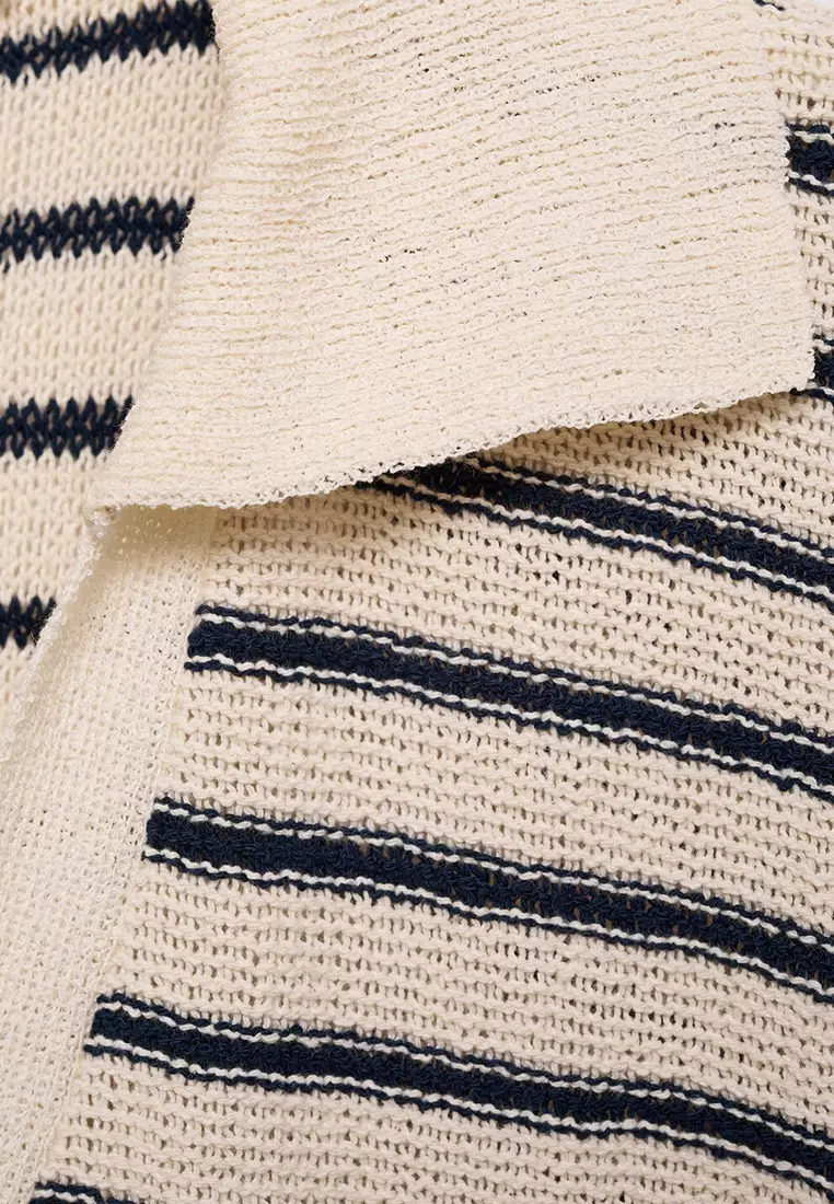 Long Striped Knitted Dress