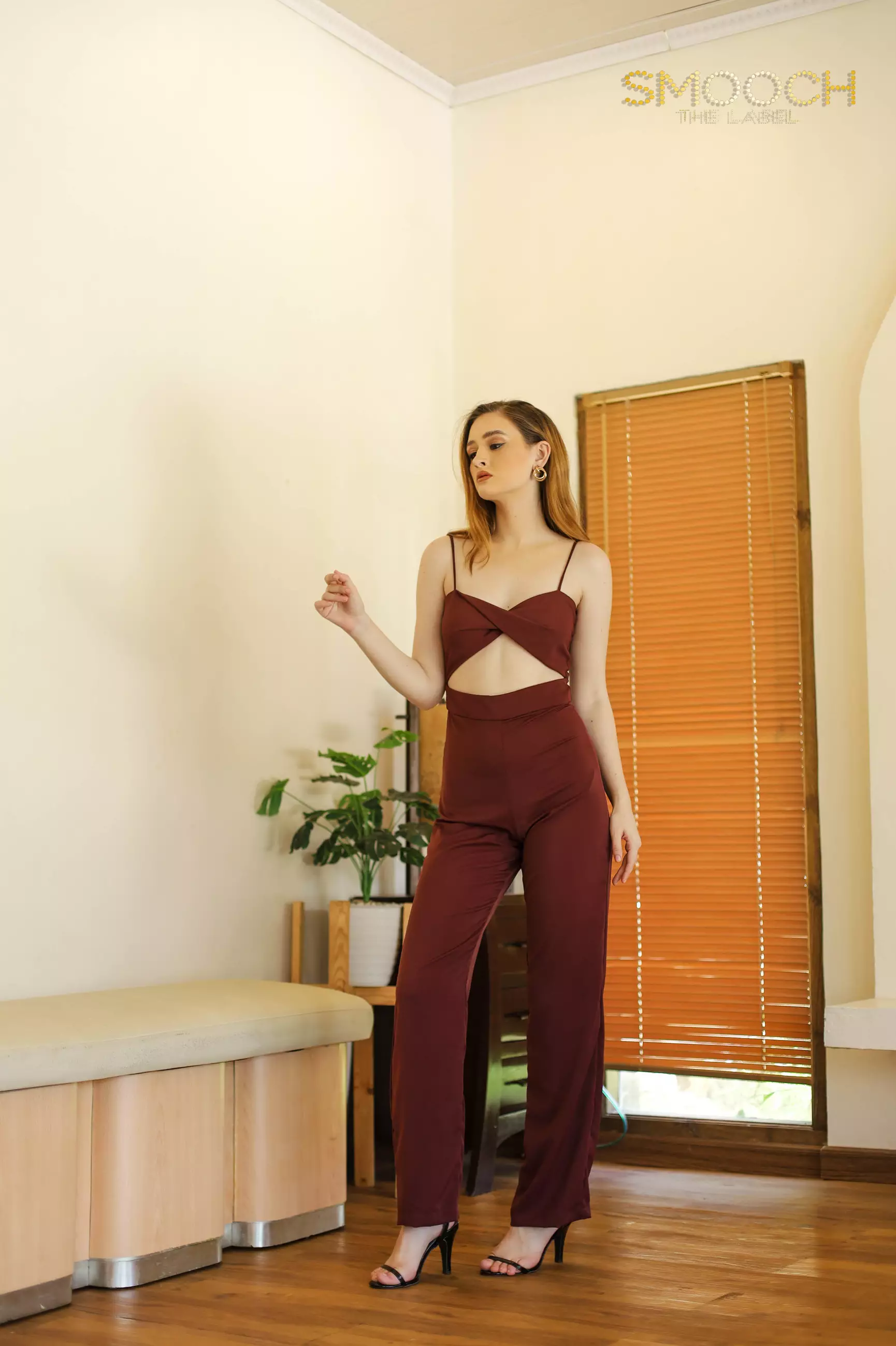 Niky Maroon Jumpsuit