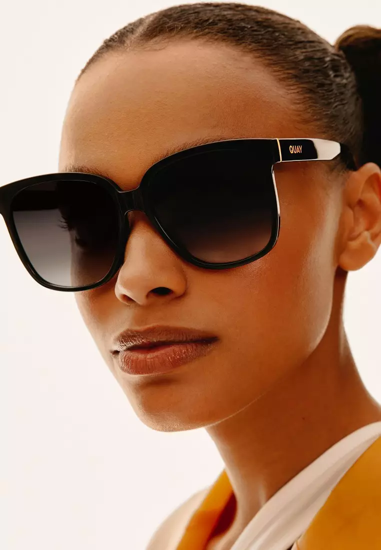 Wide Awake Sunglasses - Black/Smoke