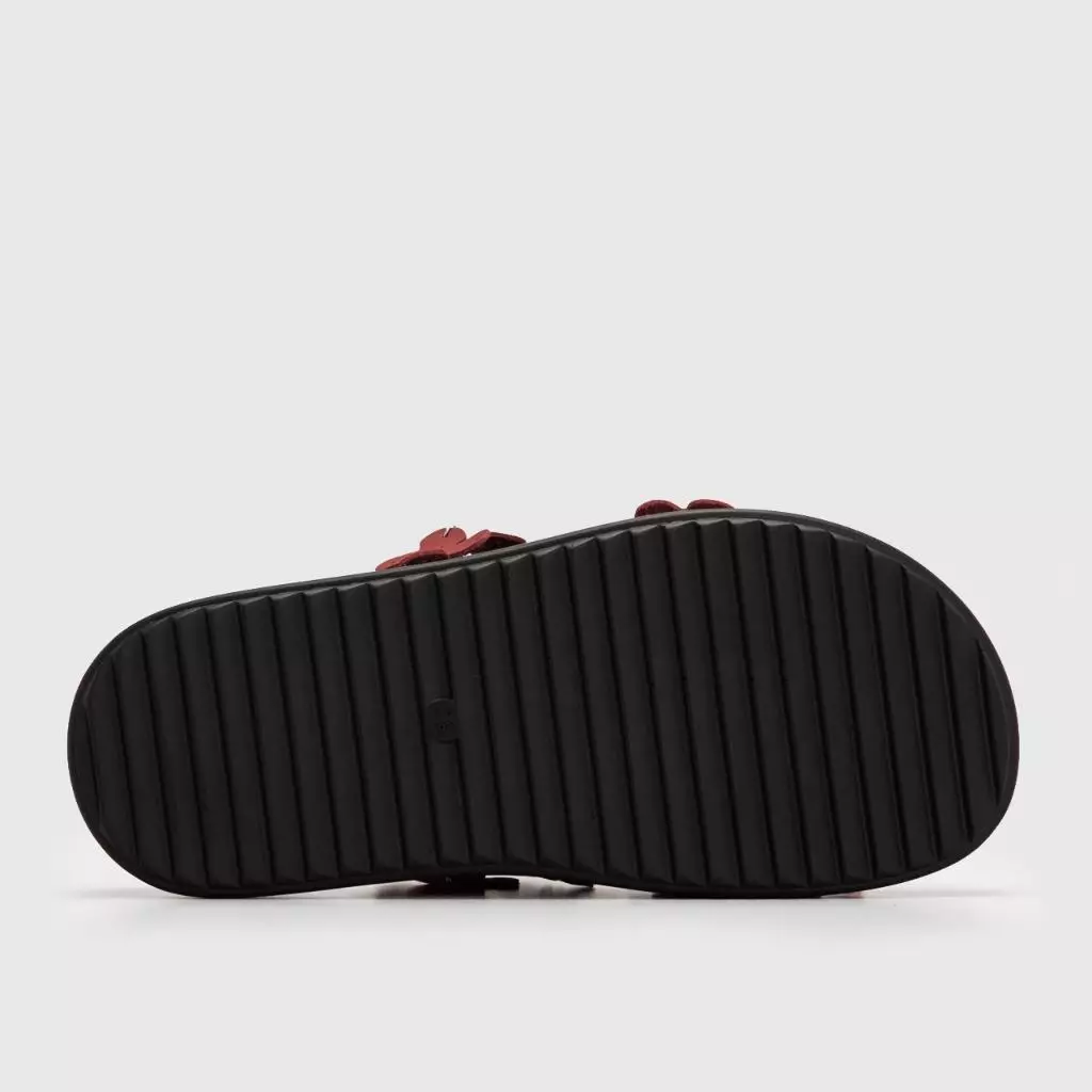 Adorable Projects - Clover Sandals Genuine Leather Red - Sandal Wanita