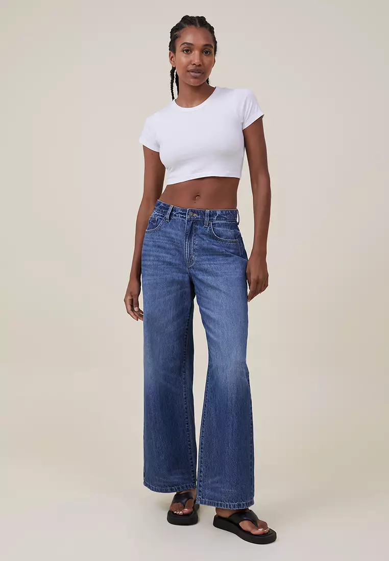 Buy Cotton On Relaxed Wide Leg Jeans 2024 Online | ZALORA Philippines