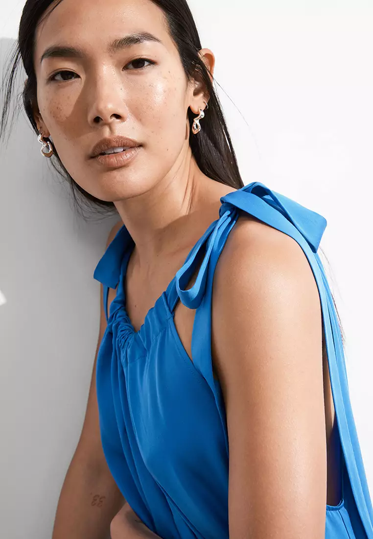 gathered halter dress other stories & Sleeveless Midi 2026 | Buy & Other Stories Online investment trench coat luxury