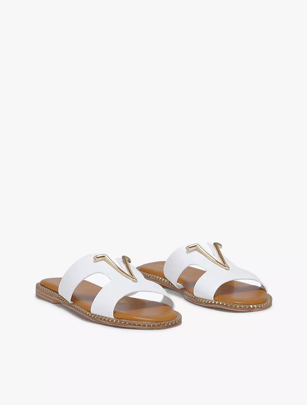 Payless Chrissie Womens Elois Flat Sandals - White_05