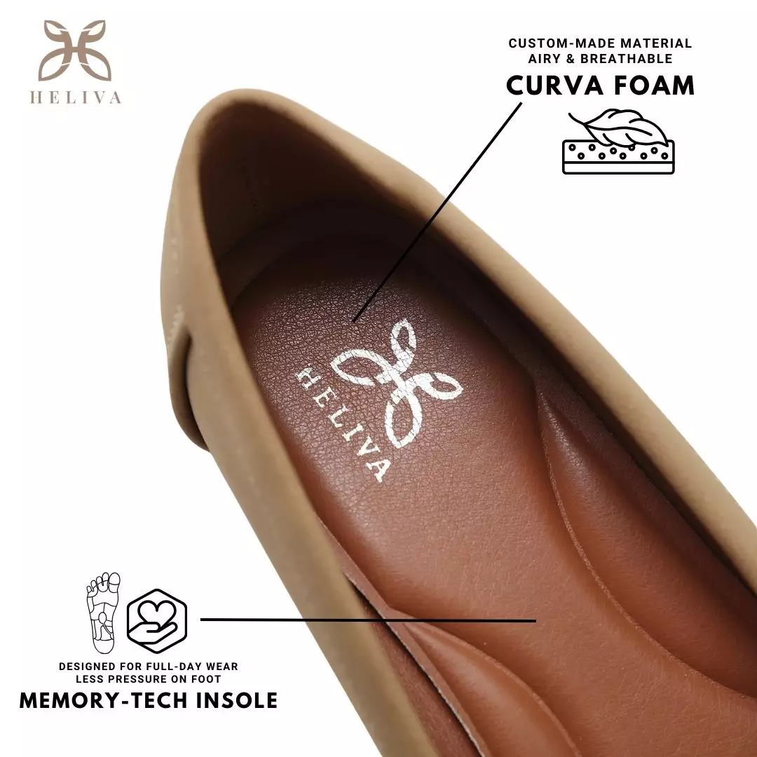 Heliva Denis Wedges Shoes Office Lady Looks With Braided Chain