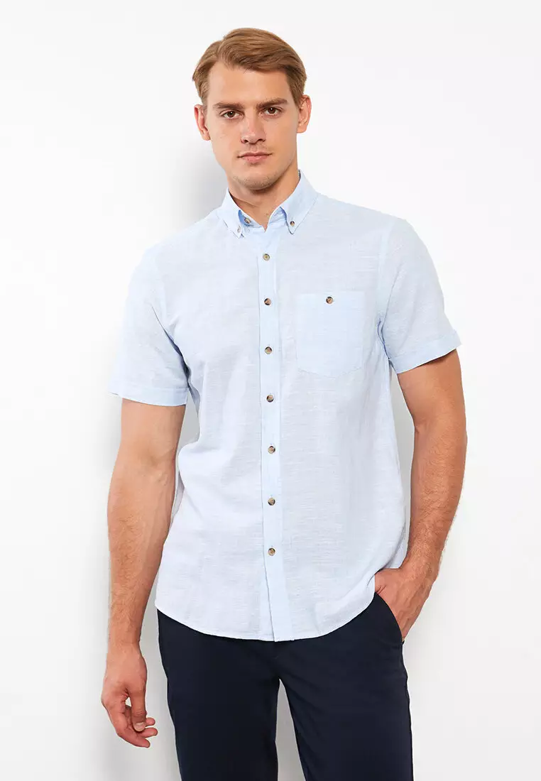 LC WAIKIKI Regular Fit Short Sleeve Men's Shirt 2024, Buy LC WAIKIKI Online