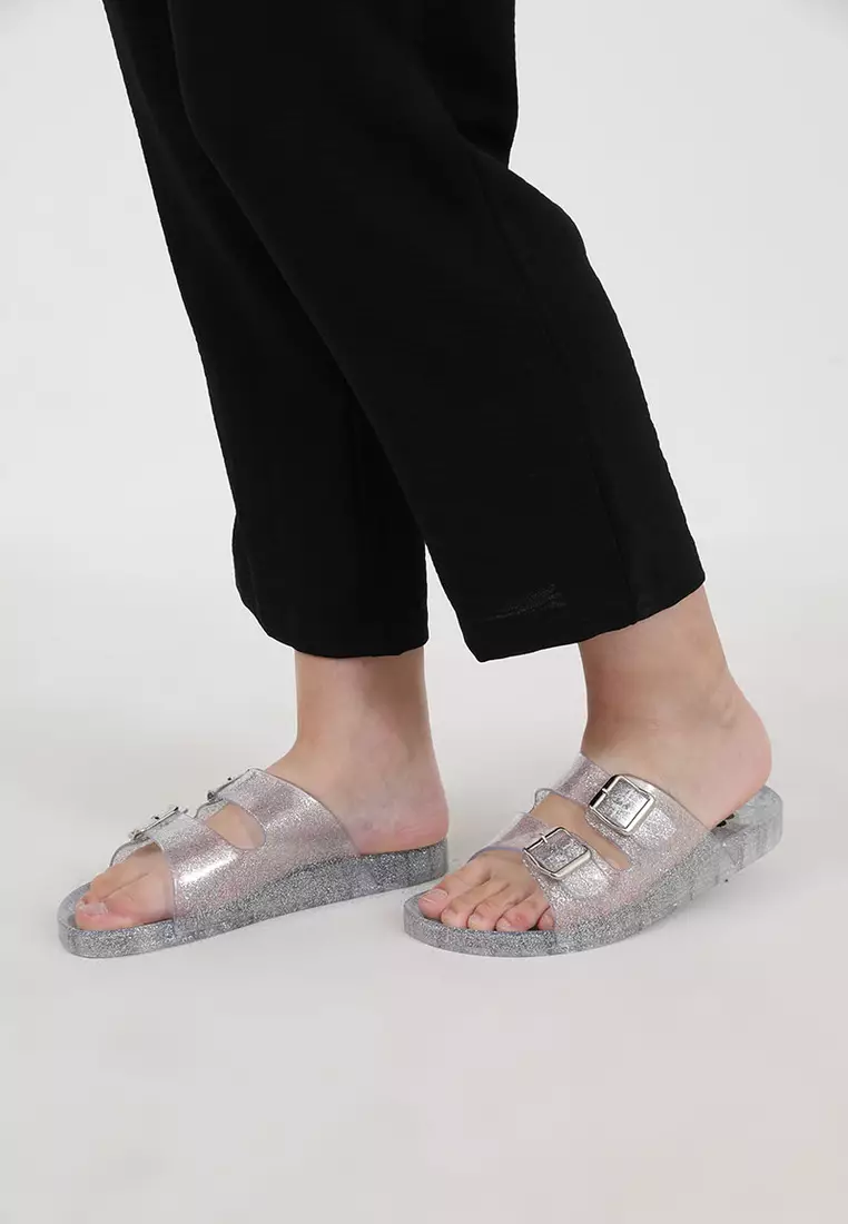 Sofia Melda Jelly Sandal Silver