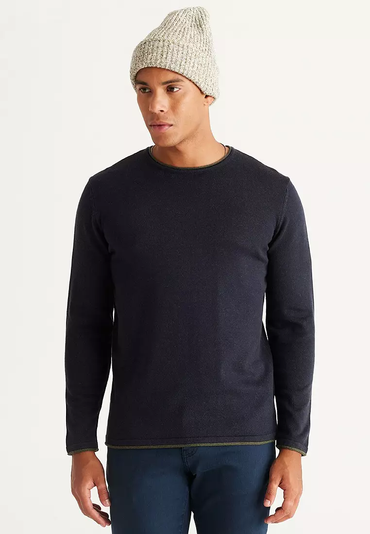 Knitwear Sweater with Piping Detail