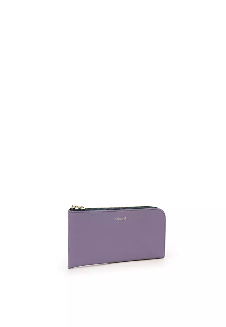L-Zip Long Wallet - Dark Lilac