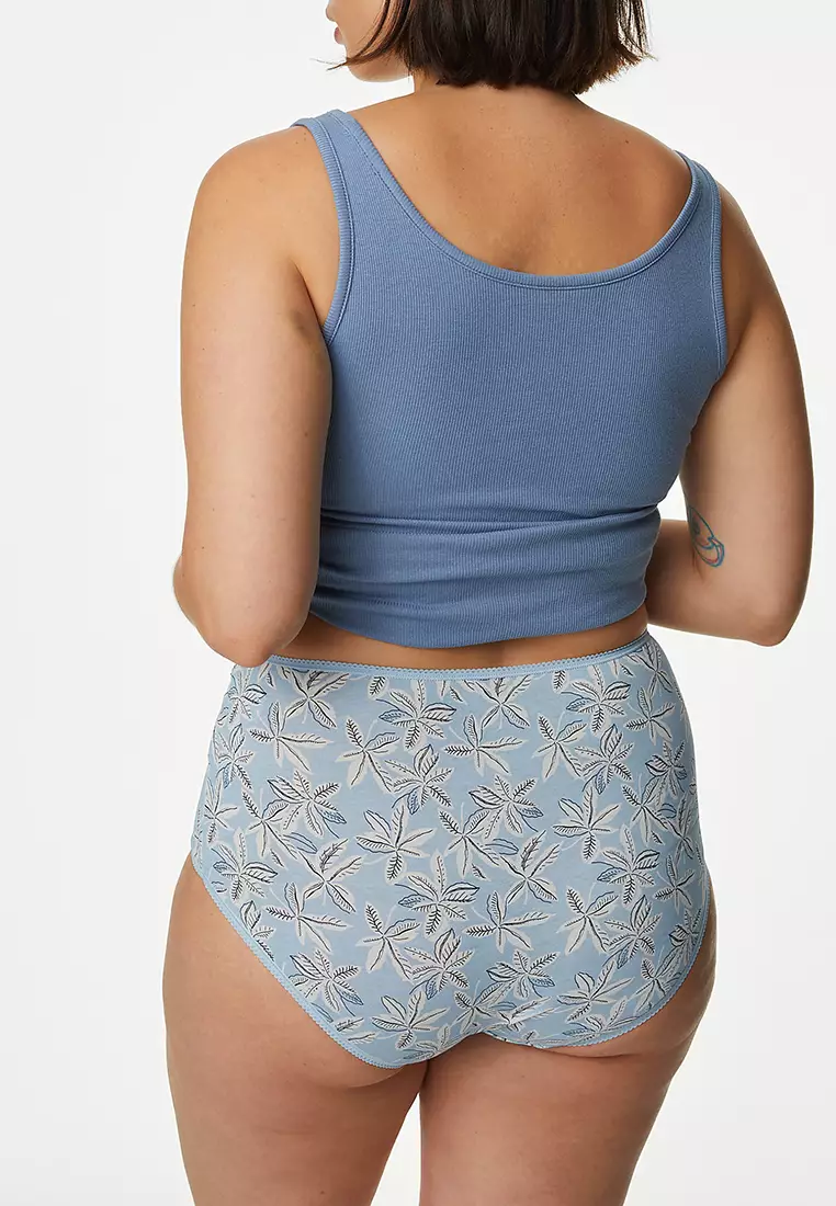 5pk Cotton Lycra™ Printed Full Briefs