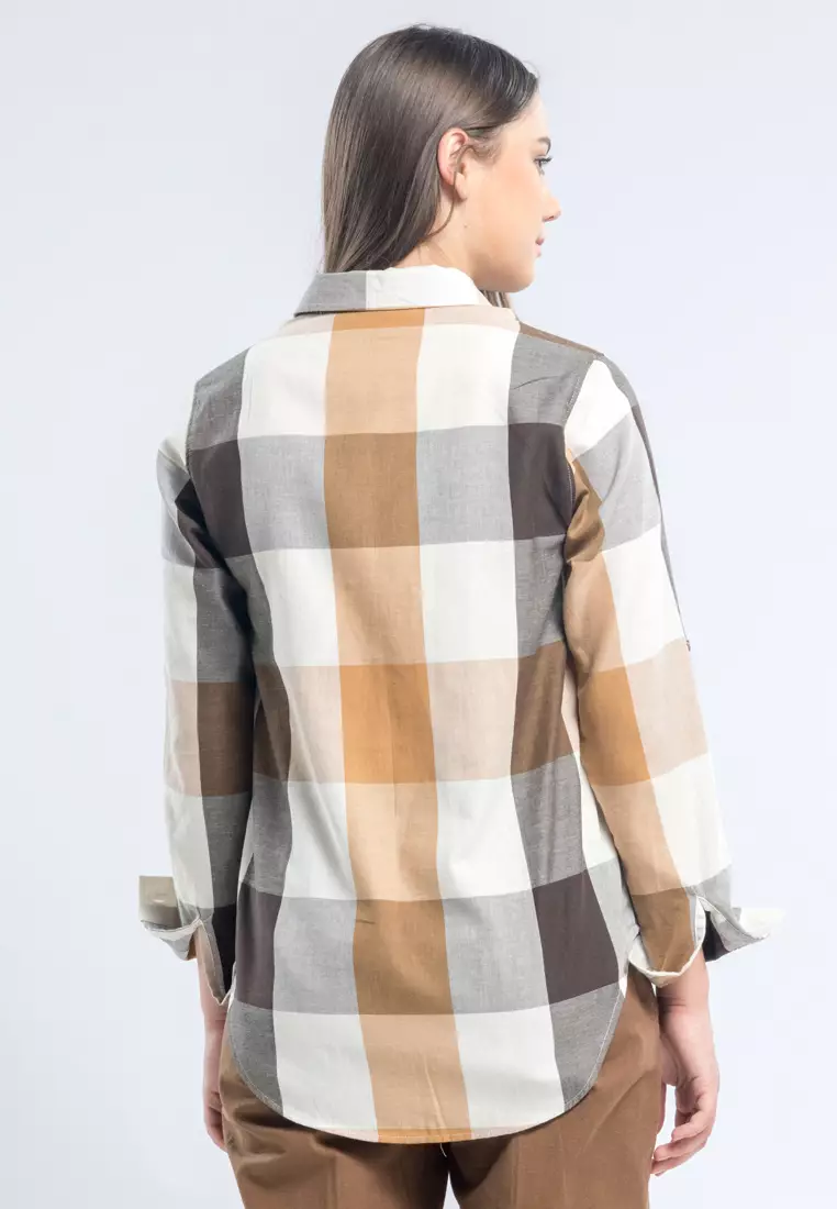 C2 Gasyne Brown Casual Shirt
