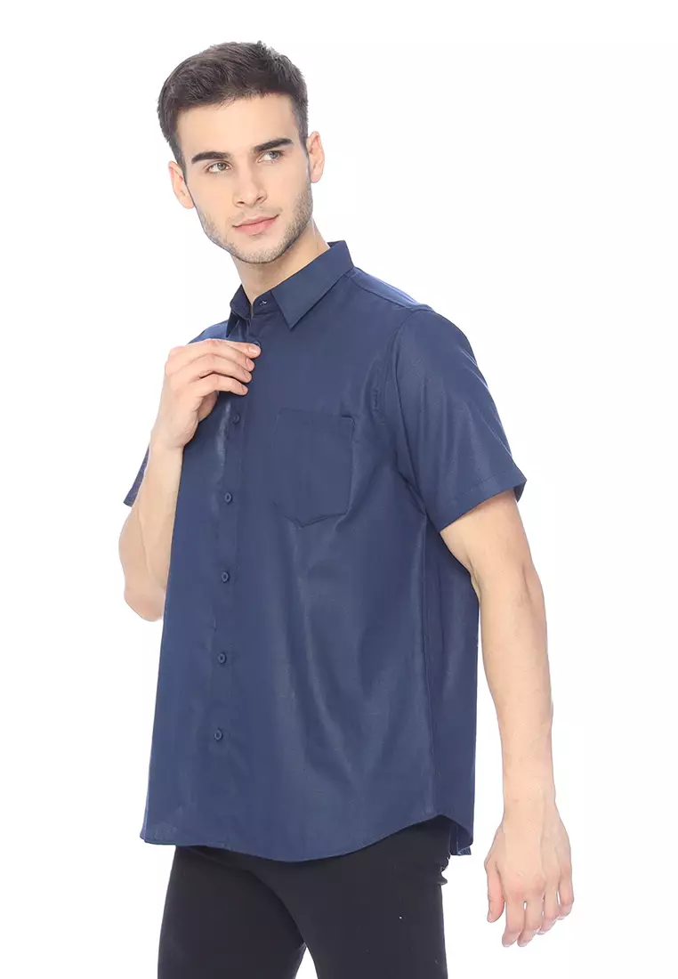 Ryusei Kemeja Arata Navy