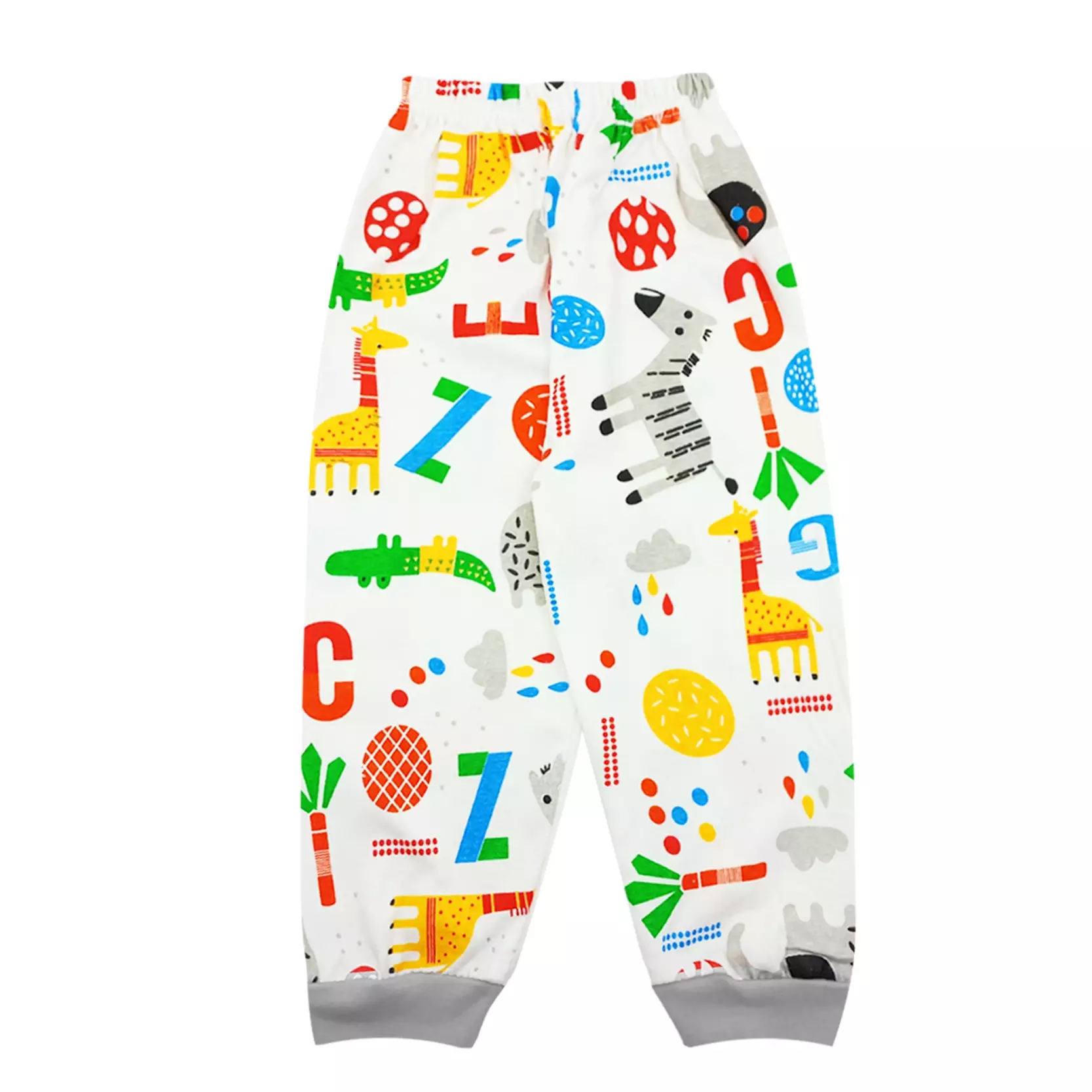 Wakakids Piyama Bayi Anak Baju Tidur Usia 6 Bulan Hingga 12 Bulan Unisex Motif Animals