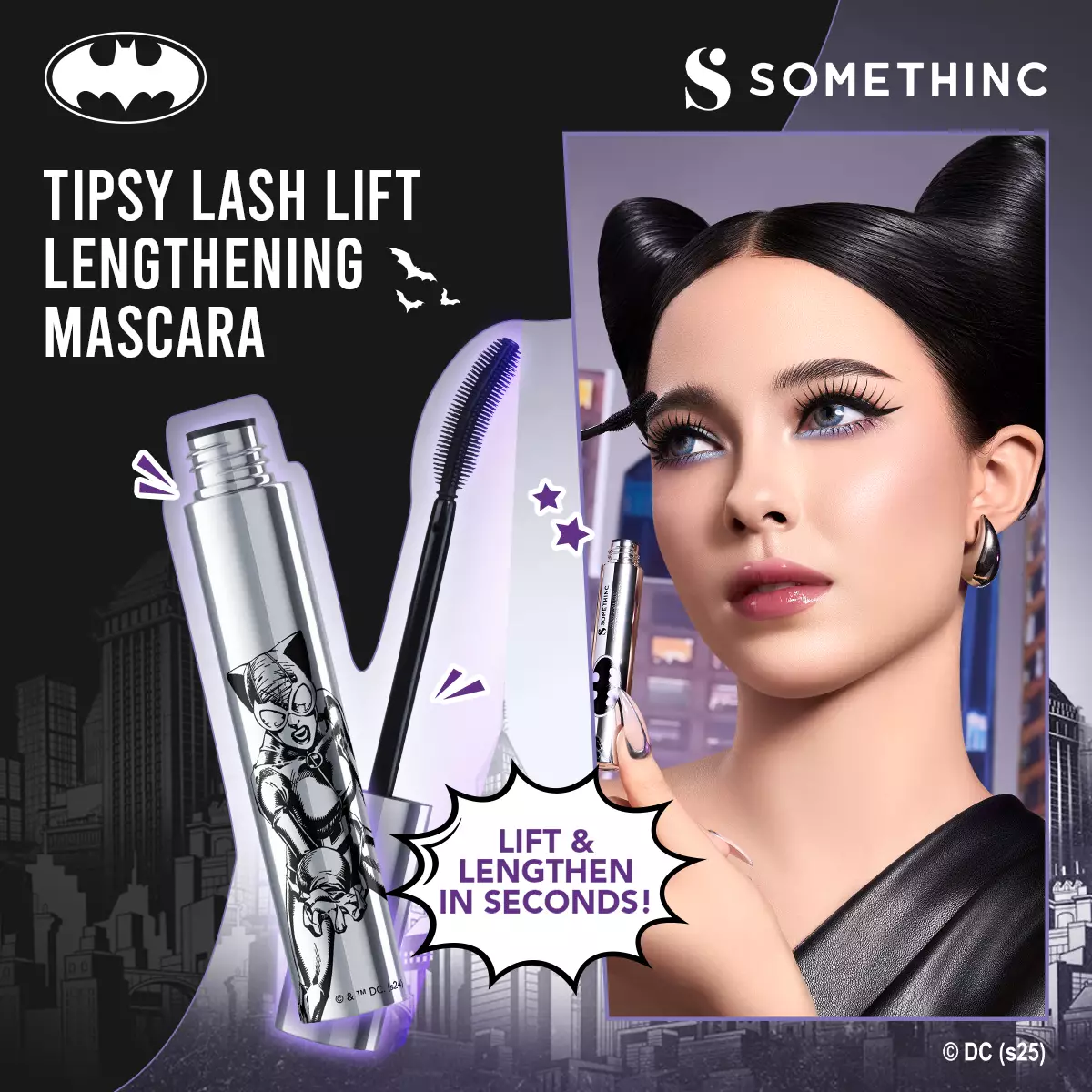 SOMETHINC Tipsy Lash Lift Lengthening Mascara - Batman Edition