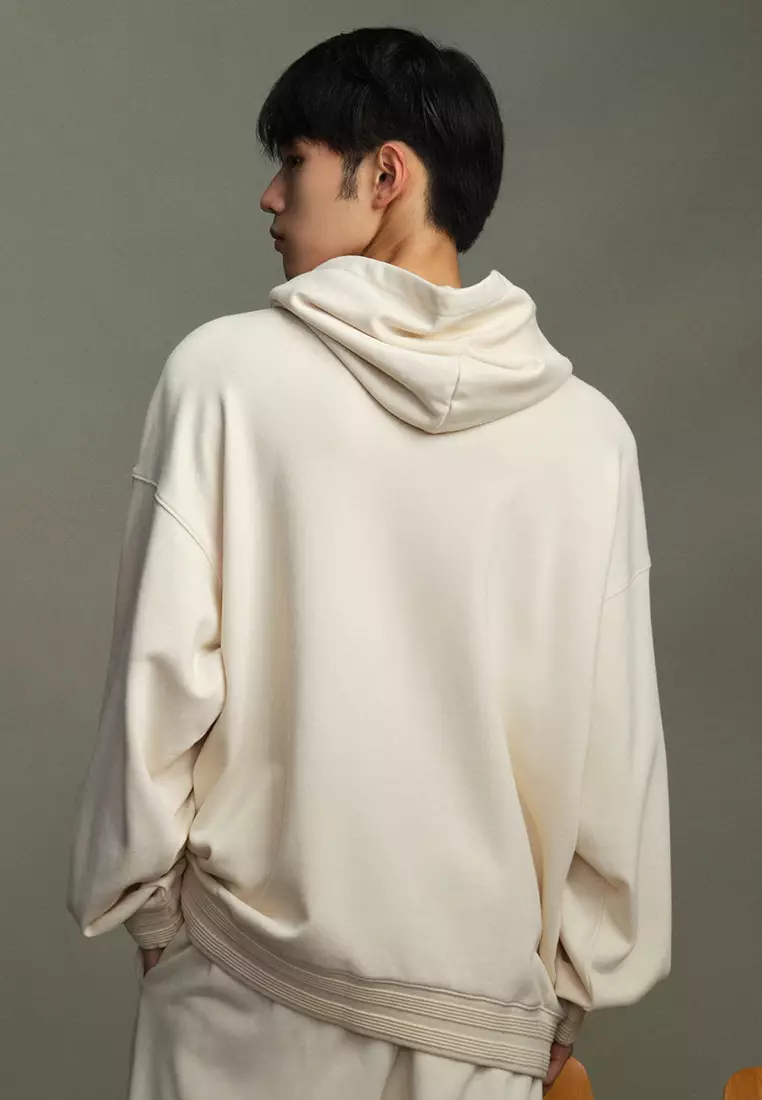 MEN'S PALLADIUM LOGO LOOSE FIT COTTON HOODIE