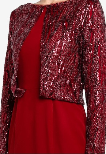 Jual Zalia Sequin Top Mermaid Dress Original ZALORA 