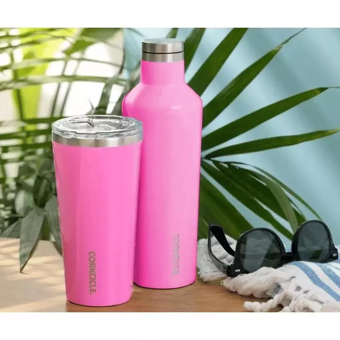 Corkcicle Canteen 16 oz / 475 ml Gloss Miami Pink