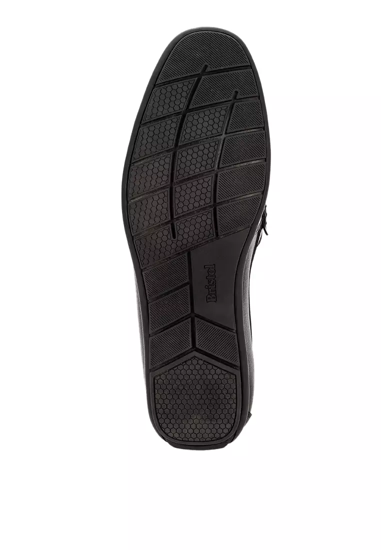 Perry Black Driving Loafer Shoes