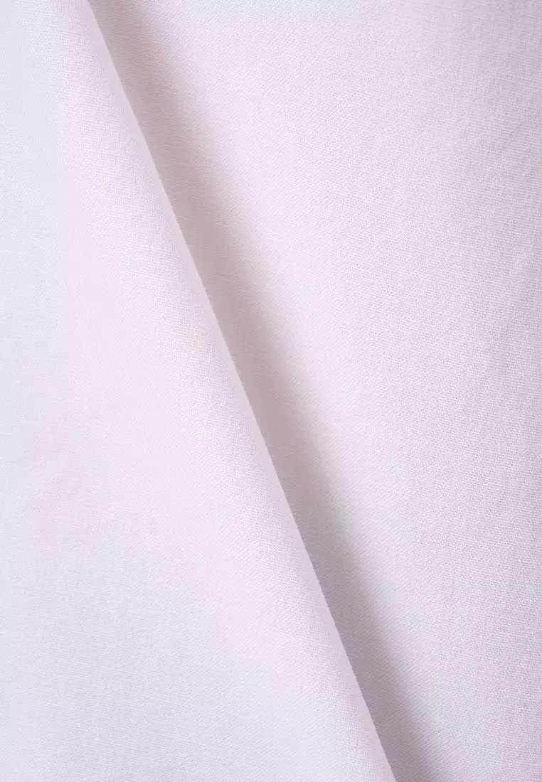 MANZONE X Merry Riana - Kemeja Lengan Panjang Pria Crown Modern Fit - White Warna White