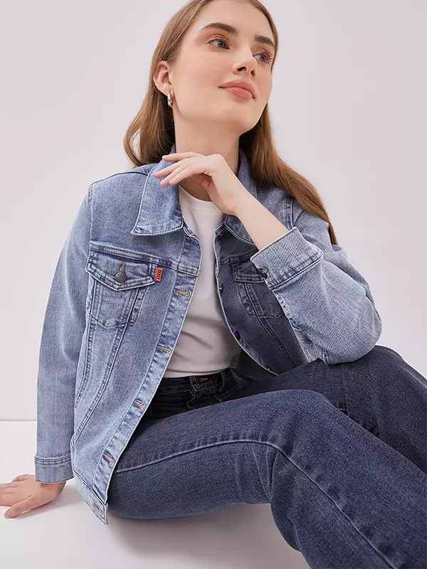 DUST Jaket Denim Leika Light Blue  (D.61120)