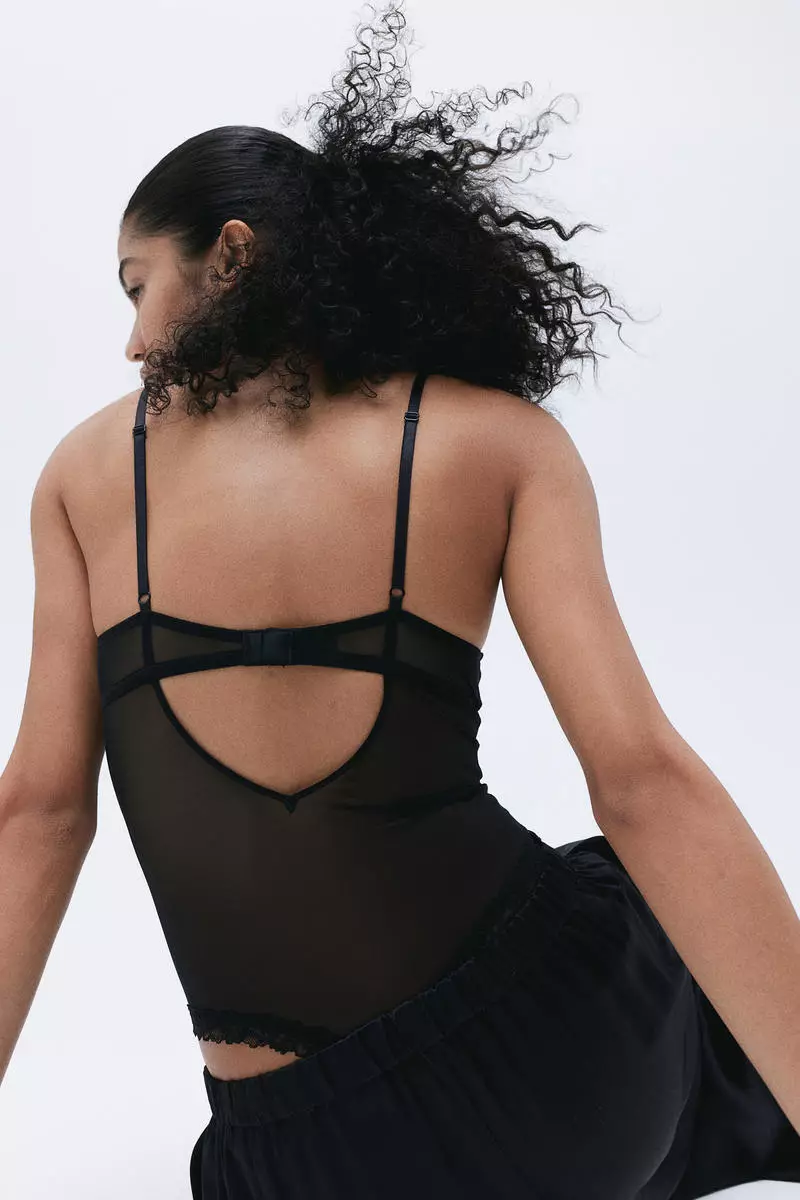 Buy H&M Push-up thong body in Black Dark 2024 Online
