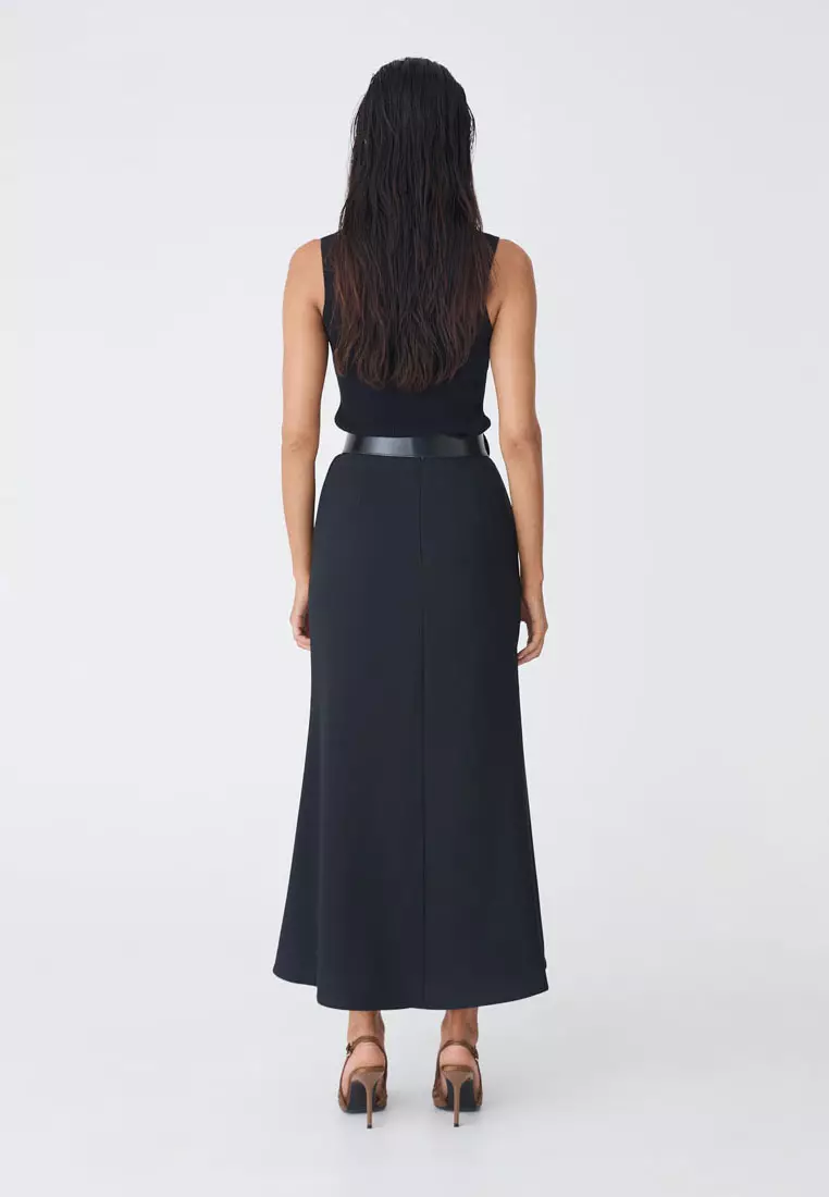 Caris Flared Maxi Skirt