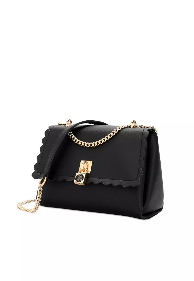 Chain Shoulder Bag / Sling Bag / Crossbody Bag - Black