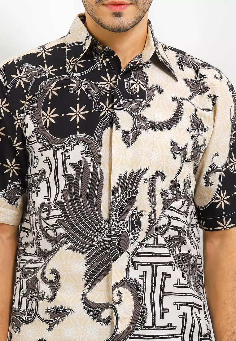 Aston Shirt Kemeja Batik Pria Pendek