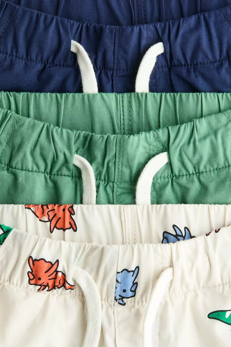 3-pack cotton shorts