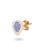 Aquae Jewels pink Earrings Empress Precious Stone, 18K Gold and Diamonds with Ruby - Emerald - Sapphire - Rose Gold,Sapphire 16A62AC6EB3E52GS_3