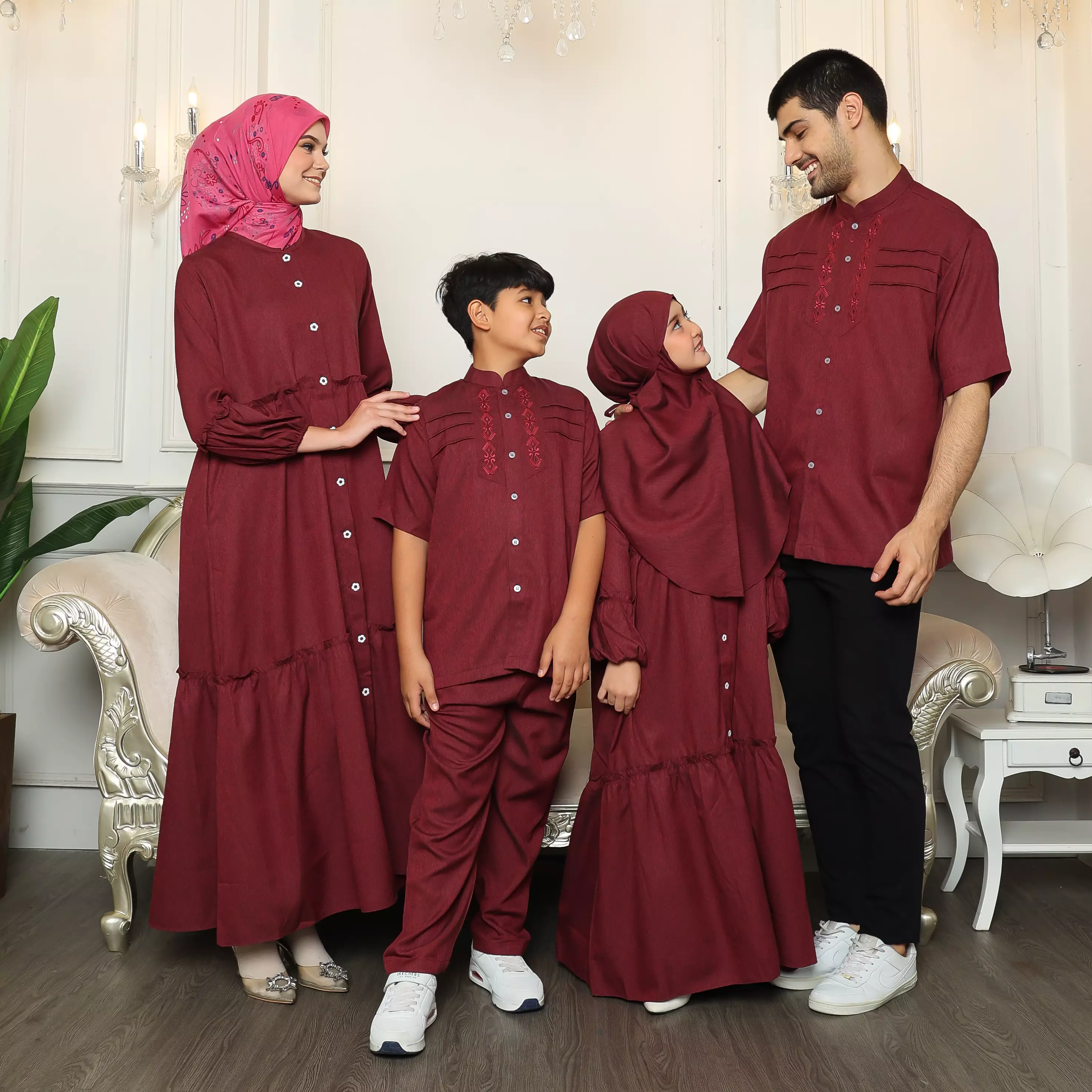 Baju Koko Anak Sarimbit KKA 38 Maroon